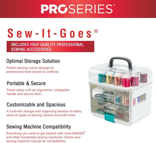 Miniatura 3 de SINGER ProSeries Sew-It-Goes - Kit de costura y sistema de almacenamiento de 356 piezas