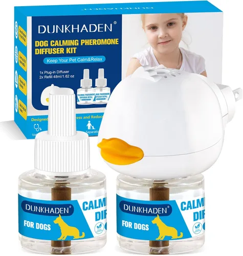 Difusor calmante de feromonas para perros para aliviar la ansiedad, reducir los ladridos, los ataques y combatir el estrés y difusor calmante 3 en 1