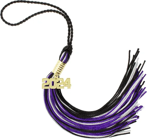 Miniatura 183 de Borla de graduación Aqua 2022, todos los colores escolares disponibles, fabricada en Estados Unidos