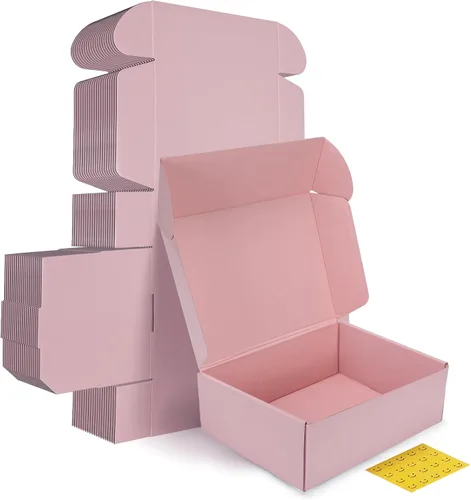 Miniatura 12 de HORLIMER - Cajas de envío pequeñas de 7x5x2, conjunto de 50, caja de cartón corrugado blanca para envío de correspondencia