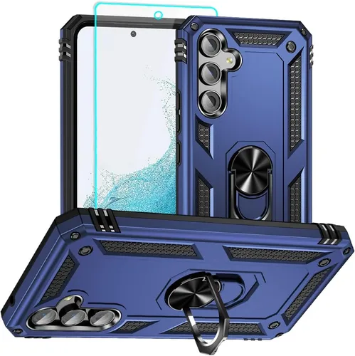 Miniatura 14 de Funda para Samsung A54 5G, Galaxy A54 5G con protector de pantalla HD, [grado militar de 16 pies a prueba de caídas], anillo protector a prueba