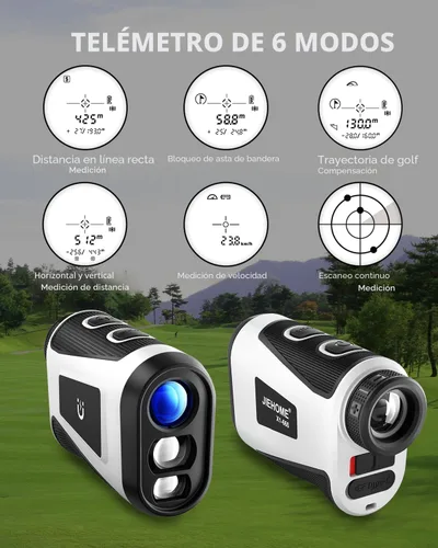 Miniatura 2 de Telémetro de golf X1 con pendiente, bloqueo de asta de bandera y vibración, telémetro láser 660/1100YDS para golf y caza, buscador láser recargable