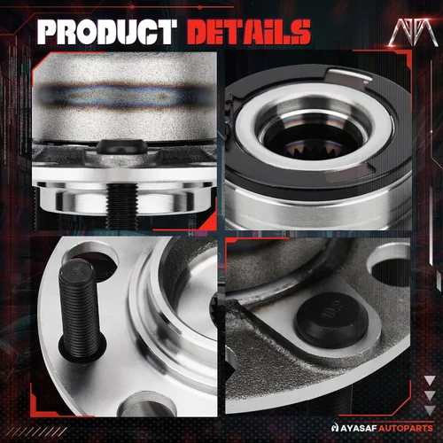 Miniatura 4 de 512333 [2 unidades, 4X4 4WD solamente] Conjunto de cojinete de cubo de rueda trasera para Dodge calibre 2007-2008, para Jeep 2007-2017
