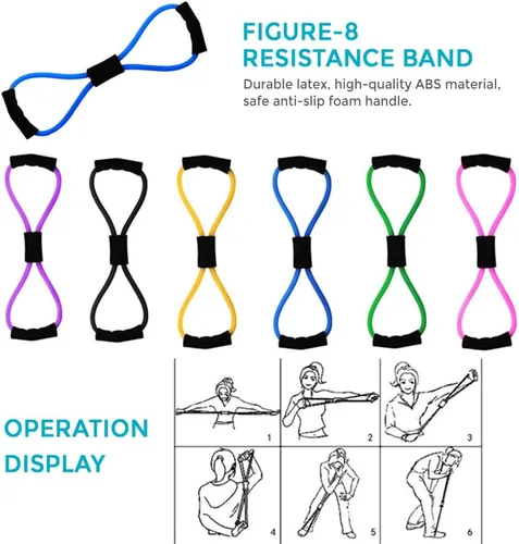 Miniatura 3 de Karlak Conjuntos de yoga para mujeres, equipo de pilates en casa, anillo mágico de pilates, bandas de botín para entrenamiento de glúteos, pelota