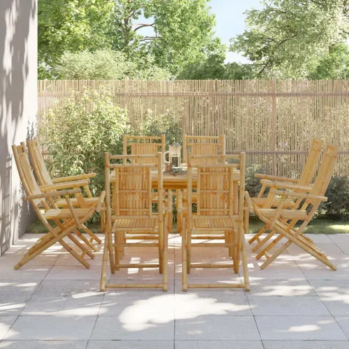 Miniatura 12 de Sillas plegables para patio, 6 piezas, 20.9 x 26 x 39 pulgadas, bambú para comedor, sillas de mesa de comedor para patio, terraza, playa, picnic
