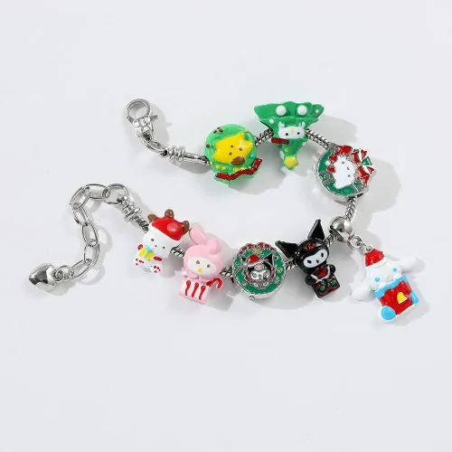 Miniatura 5 de WENZHUINS Juego de pulseras con dijes, pulsera ajustable con temática de anime, regalo de cumpleaños, Halloween, regalos de Navidad