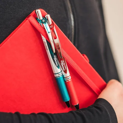 Miniatura 12 de Pentel EnerGel Pearl RTX, 0.028 in, tinta negra, caja de 12 (BL77PWP-A)
