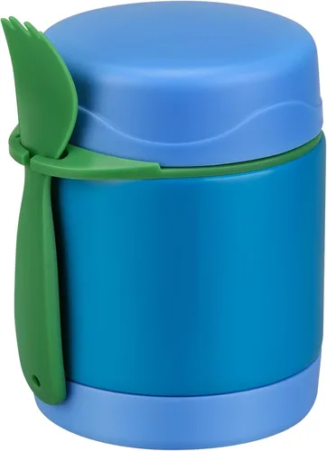 Miniatura 16 de Tarro de comida aislado para niños con cuchara, acero inoxidable de 10 onzas, a prueba de fugas, boca ancha, termo para comida caliente