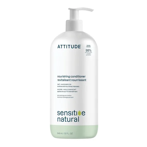 Miniatura 8 de ATTITUDE Acondicionador capilar para cuero cabelludo seco sensible, avena calmante, protege el color, ingredientes derivados naturalmente, probado