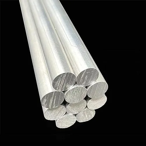 Diámetro de varilla redonda de aluminio 0.8 "0.787 in x 41.34 pulgadas de largo, barra redonda de aluminio 6061 2 piezas D: 0.787 in x L: 41.339 in