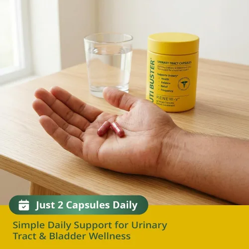 Miniatura 6 de UTI Buster - Suplemento para la salud del tracto urinario con arándano, D-manosa y vitamina C, apoya la salud de la vejiga y el apoyo urinario