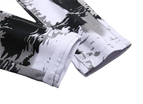 Miniatura 25 de Enrica Pantalones vaqueros estampados casuales para hombre