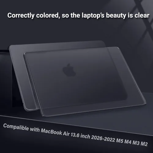 Miniatura 5 de MOSISO Funda compatible con MacBook Air de 13 pulgadas M5 2026 M4 M3 M2 2025-2022 A3449 A3240 A3113 A2681, cierra sin problemas carcasa rígida