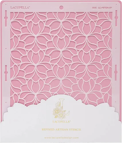 Miniatura 12 de Lacupella Plantilla de decoración de pasteles grandes (Amara) patrón de venas de hojas