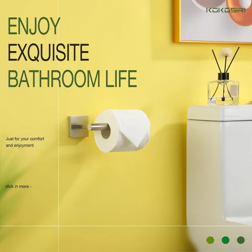 Miniatura 8 de KOKOSIRI Toalleros de 32 pulgadas, toalleros para baño, baño, soporte para papel higiénico, soporte para rollo de papel higiénico, níquel cepillado