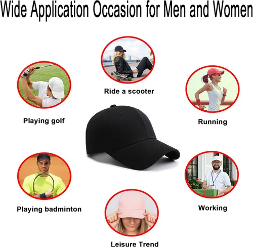 Miniatura 7 de PFFY Paquete de 2 gorras de béisbol para hombre y mujer