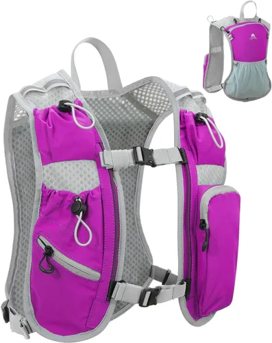 Chaleco de correr para mujeres y hombres, mochila de hidratación para correr, chaleco para corredores, chaleco de hidratación, con soporte frontal