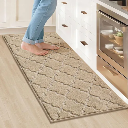 Miniatura 67 de COSY HOMEER Alfombras suaves de cocina [2 piezas] para el frente del fregadero súper absorbentes, tapetes y tapetes de cocina de 20 x 30 pulgadas/20