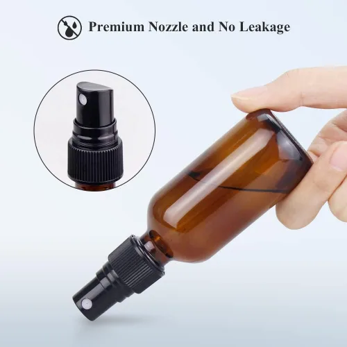 Miniatura 4 de Wedama Botella con atomizador, botella de spray de vidrio de niebla fina de 2 onzas, pequeños recipientes de líquido recargables para regar flores