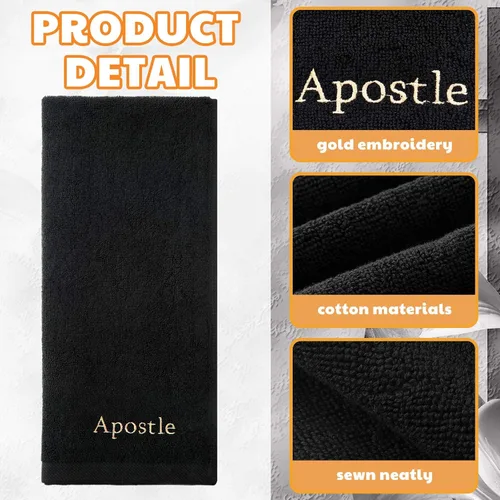 Miniatura 3 de Buryeah 2 Piezas Toallas de Mano Pastor Toallas de Mano Bordadas Cristianas Regalos de Apreciación para el Clero de la Iglesia Cristiana para el Día