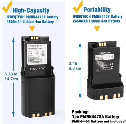 Miniatura 6 de Batería PMNN4403 para Motorola APX7000 APX6000 APX8000 SRX2200N Radio Batería NNTN8930 Pmnn4486a NNTN7038A NNTN7038B 2650mAh