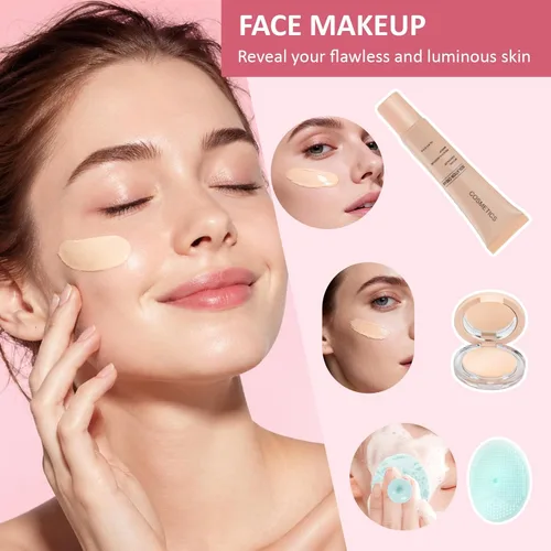 Miniatura 5 de Kit de maquillaje todo en uno para adolescentes, juego de regalo de maquillaje para mujeres, caja de regalo para las fiestas, paquete esencial