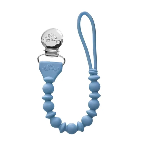 Miniatura 11 de Itzy Ritzy Clip para chupete de silicona; correa para chupete de silicona 100% de grado alimenticio con clip que mantiene los chupetes, mordedores