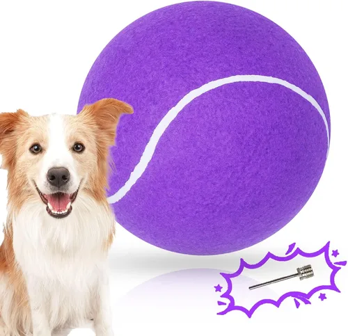 Miniatura 14 de Banfeng Pelota de tenis grande para perros, pelota de tenis gigante para perros, juguete grande para deportes al aire libre, regalo para perros