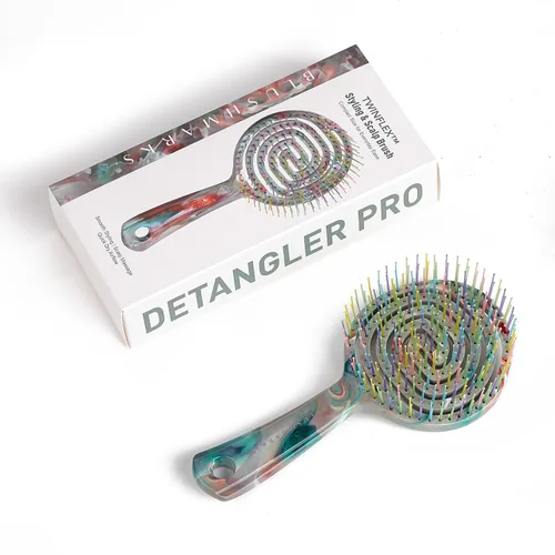 Miniatura 7 de Detangling Wet Hair Brush for Thin or Straight Hair, Vented Detangler Hairbrush with Double-Layered Ultra and Soft-Nylon Bristles for Wet or Dry