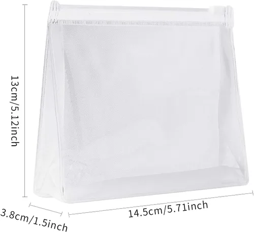 Miniatura 2 de JIAKAI 12pcs Mini Pequeño PVC Transparente Plástico Cosmético Organizador Bolsa Bolsa Con Cierre De Cremallera Para Viajes De Vacaciones, Baño Y