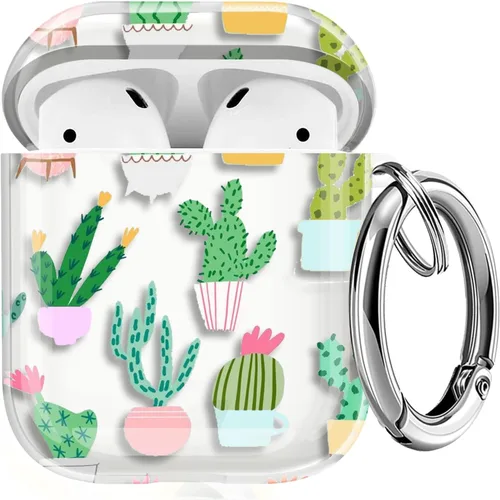 Miniatura 36 de Maxjoy Funda compatible con AirPods Pro, funda con diseño de vaca clara para mujeres y niñas, bonita funda protectora suave con llavero compatible