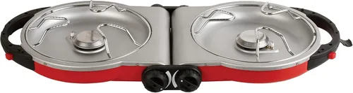Coleman Fold ‘N Go 2-Burner Propane Stove, Dual Adjustable Burners with 20,000 BTUs of Power & InstaStart Ignition, Great for Camping, Tailgating,