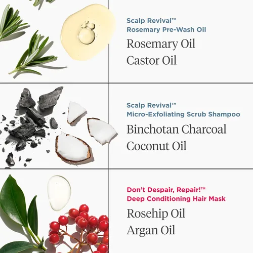 Miniatura 8 de Briogeo Healthy Hair Delights - Kit de regalo para reparación del cuero cabelludo + cabello, máscara de acondicionamiento profundo, exfoliante