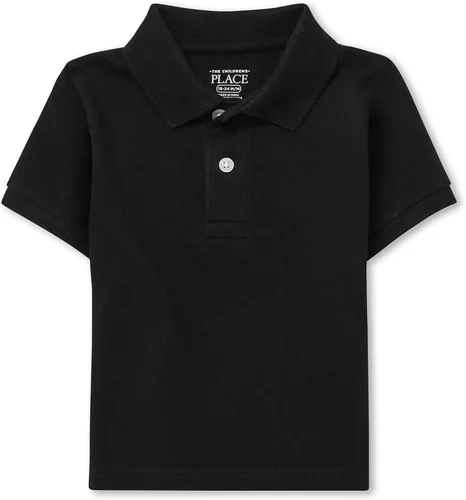 The Children's Place Polo piqué de manga corta de color de moda para bebés niños, Color a la moda