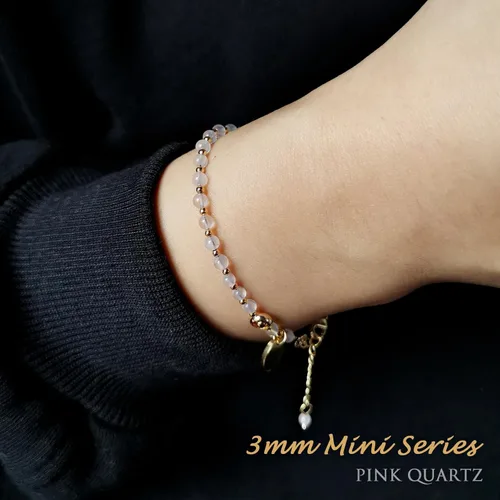 Miniatura 4 de Morchic - Pulsera ajustable de pulgadas para mujer, con mini cuentas de gemas naturales, serie de dijes de gemas de energía, regalo de cumpleaños