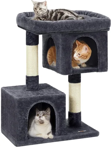 Miniatura 16 de Feandrea Árbol para gatos, torre para gatos de 26.4 pulgadas, condominio de felpa para gatitos de hasta 7 libras, percha grande, 2 cuevas, poste