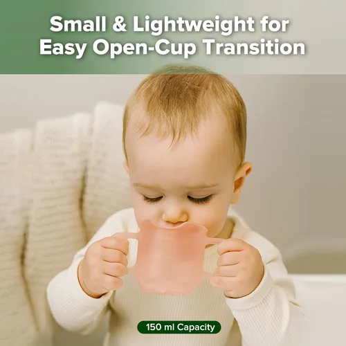 Miniatura 2 de haakaa Taza de Entrenamiento de Silicona para Bebés, Taza Abierta de Aprendizaje para Niños Pequeños de 6 Meses en Adelante, A Prueba de Caídas, Sin