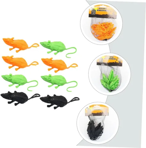 Miniatura 9 de 18Pcs Realistic Simulated Mouse Toys Halloween Decor Party Layout Props Small Lightweight PE Material for Scary Pranks and Indoor Display