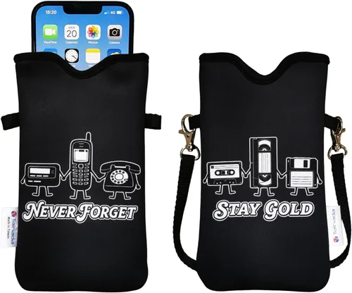 Miniatura 10 de Tainada Funda Estuche Bolsa de Neopreno para Teléfono para Hombres y Mujeres con Correa Cruzada/Cordón para el Cuello para iPhone 17/16/15 Pro Max