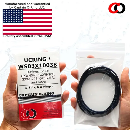 Miniatura 7 de Captain O-Ring – Juntas tóricas de repuesto UCRING / WS03X10038 para GE GXWH20F GXWH20T GXWH04F GXRM10RBL GX1S01R carcasas de filtro de agua