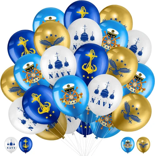 Miniatura 9 de Skylety 24 globos de fiesta de los marines de Estados Unidos Día de los Veteranos, Día conmemorativo de la Independencia, despliegue de regreso
