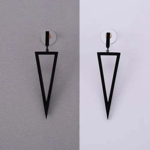 Miniatura 4 de LILIE&WHITE Pendientes colgantes de triángulo de metal para mujer, joyería de disfraz