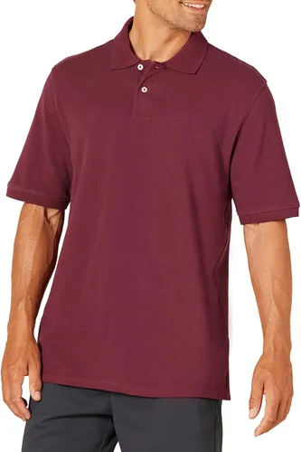 Tienda Essentials - Camiseta tipo polo de piqué de algodón con ajuste regular para hombre (disponible en tallas para hombres grandes y altos)