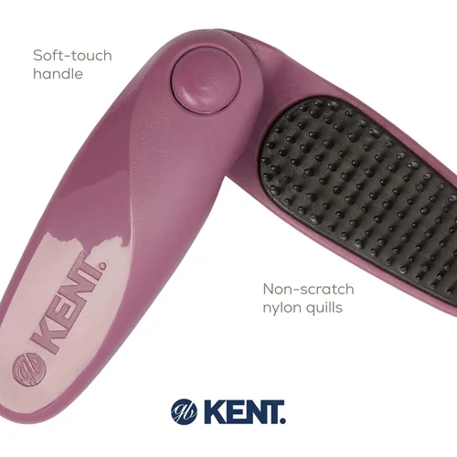 Miniatura 5 de Kent KCR10 Create - Cepillo de pelo plegable para peinar cabello corto, cepillo de viaje para hombres y mujeres, antiestático, estimulante del cuero