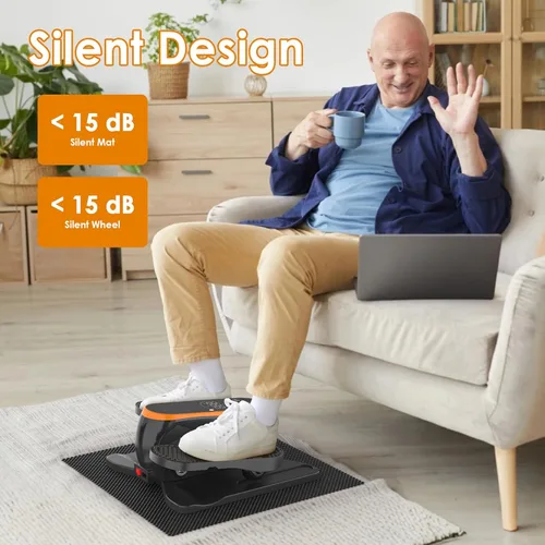 Miniatura 6 de Under Desk Elliptical Machine for Senior Mini Elliptical Leg Exerciser with Remote Quiet Portable Electric Seated Foot Pedal Exerciser for Home