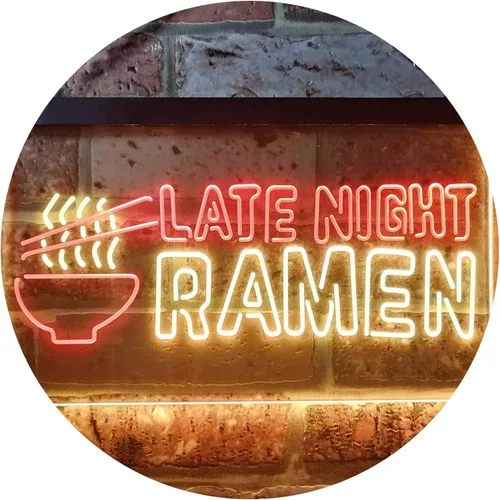 Miniatura 14 de ADVPRO Letrero de neón LED de doble color para ramen japonés de ramen, azul y rojo, 12 "x 8.5" st6s32-i3305-br