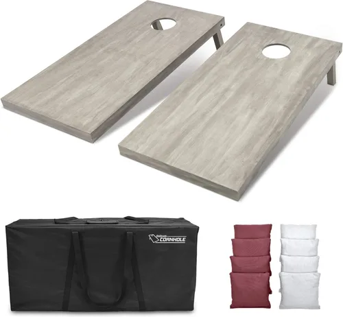 Miniatura 82 de GoSports Juego de tablas de cornhole de madera de tamaño reglamentario de 4 x 2 pies, incluye funda de transporte y bolsas de frijoles