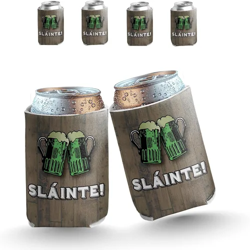 Miniatura 16 de VictoryStore Enfriadores de latas y bebidas, enfriadores de latas del día de San Patricio, enfriadores de latas irlandeses, frases irlandesas, juego