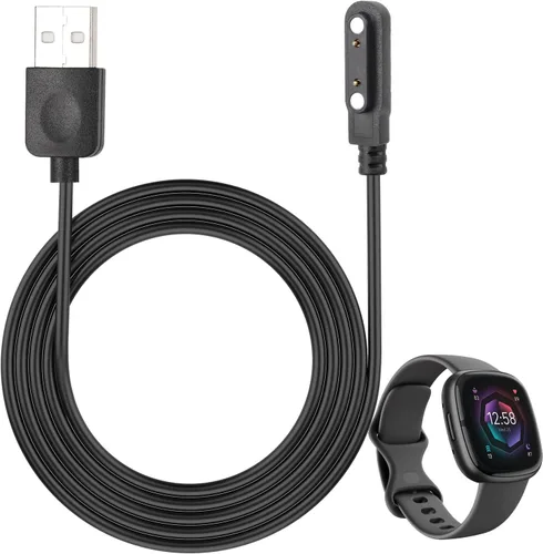 Cable cargador de reloj inteligente, accesorios magnéticos para SmartWatch, cable de carga de 2 pines, espacio entre pines de contacto del cargador