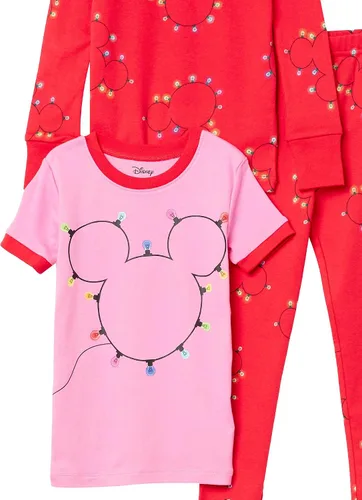 Miniatura 2 de Spotted Zebra Disney Marvel Star Wars Frozen Conjunto de pijama de algodón ajustado para niñas y niños pequeños